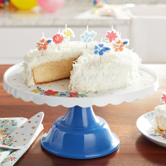 PIONEER WOMAN cake / pie server STAND / PLATE brand new CUPCAKE display - Picture 1 of 4